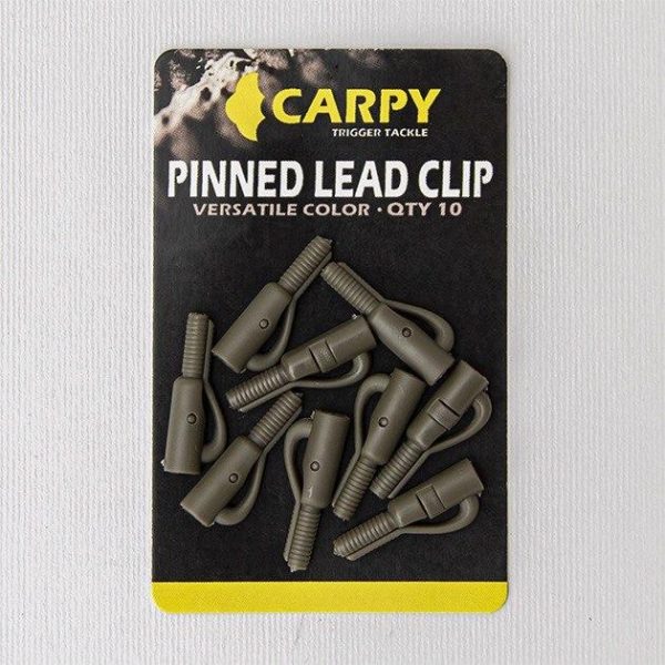 لدکلیپ پین دار سبز کارپی ۱۰ عددی  CARPY PIN LEAD CLIP