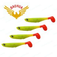 طعمه ماهیگیری ماهی ژله ای BAOHUA طول ۱۰ سانتی دم نارنجی