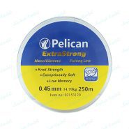 نخ ماهیگیری ابریشمی (براید) ۲۵۰ متری سایز ۰.۴۵ Pelican Extra Strong