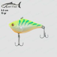 طعمه ماهیگیری لور استخوانی HUNT FISH طول ۵.۵ سانت ۱۵ گرم سبز کد ۰۲