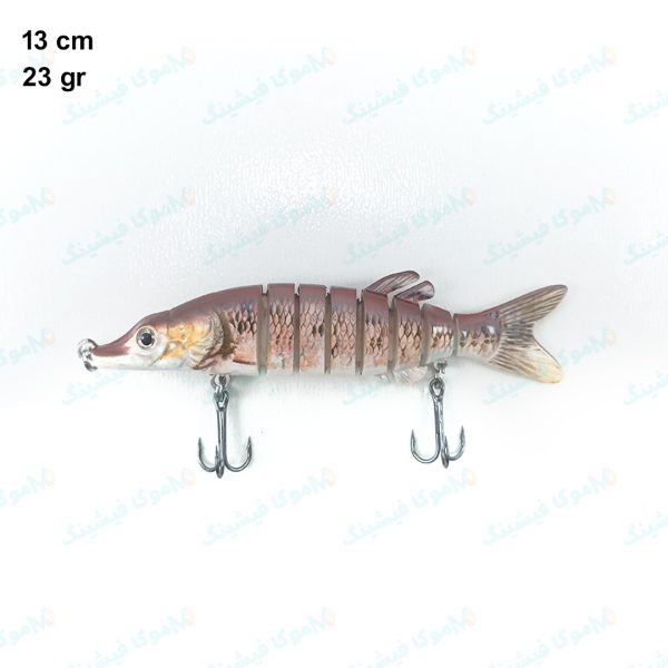 طعمه لور ماهیگیری SwimBait ۱۴ سانتی ۲۳ گرم طرح آمور