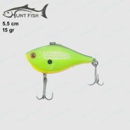 طعمه ماهیگیری لور استخوانی HUNT FISH طول ۵.۵ سانت ۱۵ گرم سبز کد ۰۳