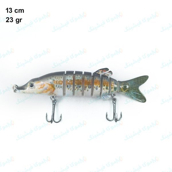 طعمه لور ماهیگیری SwimBait ۱۴ سانتی ۲۳ گرم طرح قزل آلا