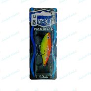 طعمه ماهیگیری لور استخوانی مجیکان ۶ سانت ۱۳ گرم سبز پشت نارنجی