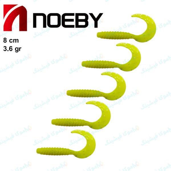 طعمه ماهیگیری ماهی ژله ای دم داسی نوئبی ۸ سانتی NOEBY 4103 NW103