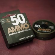 نخ براید ریسه آمو کمو طول ۲۰ متر سایز ۰.۶۵ سبز AMMO CAMO BRAIDED HOOKLINK