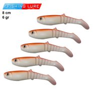 طعمه ماهیگیری ماهی ژله ای فیشینگ لور ۸ سانتی پشت قرمز Fishing Lure