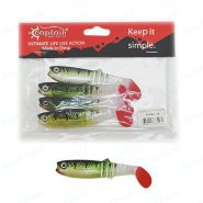 طعمه ماهیگیری ماهی ژله ای کاپیتان ۱۰ سانتی طرح فایر تایگر سبز