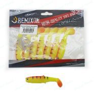 طعمه ماهیگیری ماهی ژله ای رمیکسون ۸ سانتی فایر تایگر نارنجی