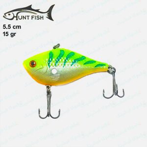 طعمه ماهیگیری لور استخوانی HUNT FISH طول ۵.۵ سانت ۱۵ گرم سبز کد ۰۲