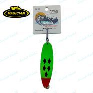 قاشقک ماهیگیری مجیکیان سبز خالدار مشکی ۲۸ گرم MAGICIAN SPOON