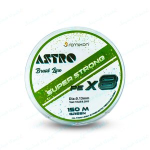 نخ ماهیگیری ابریشمی ۸ لایه ۱۵۰ متری سایز ۰.۱۳ ASTRO