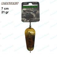قاشقک ماهیگیری رنات طرح طلایی تیره ۲۱ گرم RENATBAIT SPOON