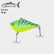 طعمه ماهیگیری لور استخوانی HUNT FISH طول ۵.۵ سانت ۱۵ گرم سبز کد ۰۵