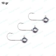 جیگ هد ماهیگیری ۱۰ گرمی قلاب ۴/۰