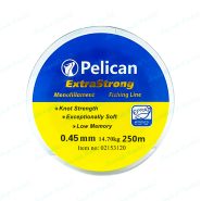 نخ ماهیگیری نایلونی پلیکان ۲۵۰ متری سایز ۰.۴۵ Pelican Extra Strong