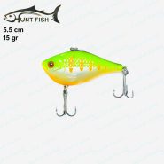 طعمه ماهیگیری لور استخوانی HUNT FISH طول ۵.۵ سانت ۱۵ گرم سبز کد ۰۱