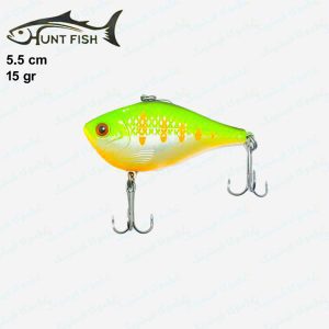 طعمه ماهیگیری لور استخوانی HUNT FISH طول ۵.۵ سانت ۱۵ گرم سبز کد ۰۱
