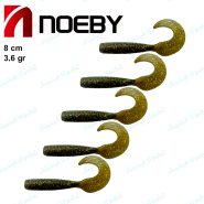 طعمه ماهیگیری ماهی ژله ای دم داسی نوئبی ۸ سانتی NOEBY 4001 NW105