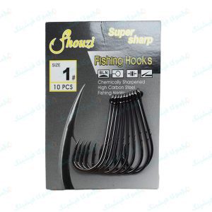 قلاب ماهیگیری SHOUZI مدل SUPER SHARP سایز ۱ بسته ۱۰ عددی
