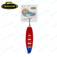 قاشقک ماهیگیری مجیکیان طرح قرمز خالدار سفید ۲۱ گرم MAGICIAN