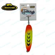 قاشقک ماهیگیری مجیکیان طرح نارنجی هلال دار ۲۸ گرم MAGICIAN SPOON