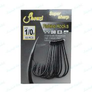 قلاب ماهیگیری SHOUZI مدل SUPER SHARP سایز ۱.۰ بسته ۱۰ عددی