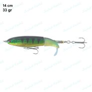 طعمه ماهیگیری لور دم چرخان سایز ۱۴ سانت ۳۳ گرم کد BL01