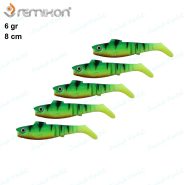 طعمه ژله ای ماهیگیری رمیکسون ۸ سانتی ۶ گرمی REMIXON SLB80 FIRE TIGER
