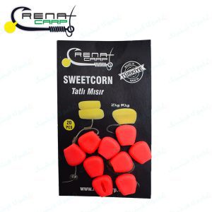 ذرت پاپ آپ طعم دار قرمز رنات کارپ بسته ۲۰ عددی Renat Carp Sweetcorn Carp Bait