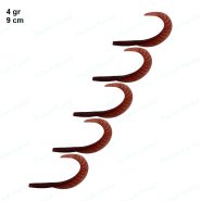 طعمه ژله ای ماهیگیری سایز ۶.۵ سانت ۲ گرم سبز فایرتایگر