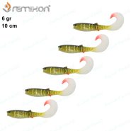 طعمه ماهیگیری ژله ای دم داسی رمیکسون ۱۰ سانت طرح ارک ماهی PK