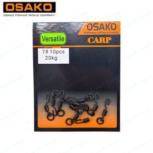 کوییک چنج رینگ دار ماهیگیری ۲۰ کیلوگرم OSAKO بسته 10 عددی