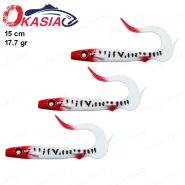 طعمه ماهیگیری ژله ای دم داسی اوکاسیا ۱۵ سانت OKASIA ردهد RH