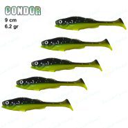 طعمه ژله ای ماهیگیری کوندور ۹ سانت CONDOR زرد و لجنی ۰۸۱