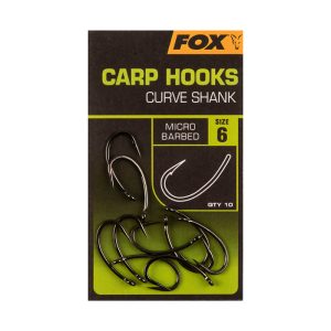 قلاب ماهیگیری کپوری کرو شنک سایز ۶ فوکس Fox Curve Shank