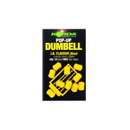 طعمه مصنوعی پاپ آپ زرد دامبل کردا Korda Yellow Pop Up Dumbell