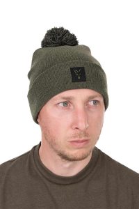 کلاه بافت زمستانی سبز مشکی فوکس Fox Collection Bobble Hat