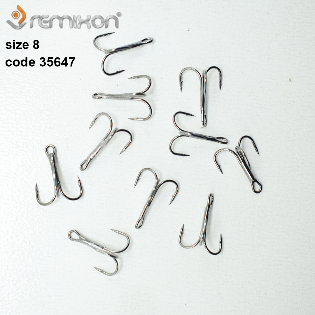 remixon-treble-hook-8 قلاب سه شاخ ماهیگیری رمیکسون Remixon سایز ۸ کد ۳۵۶۴۷