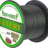 نخ ماهیگیری ابریشمی ۴ رشته‌ای سایز ۰.۳۵ میل ۵۰۰ متری Seahorse Luxury