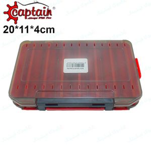 خرید جعبه لور ماهیگیری دو طرفه کاپیتان Captain قرمز از موکافیشینگ