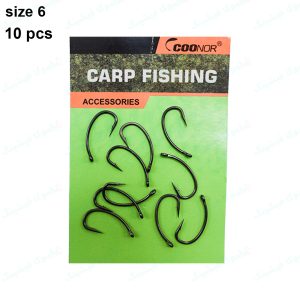 قلاب ماهیگیری کپوری کروشنک کونور سایز ۶ COONOR CURVE SHANK