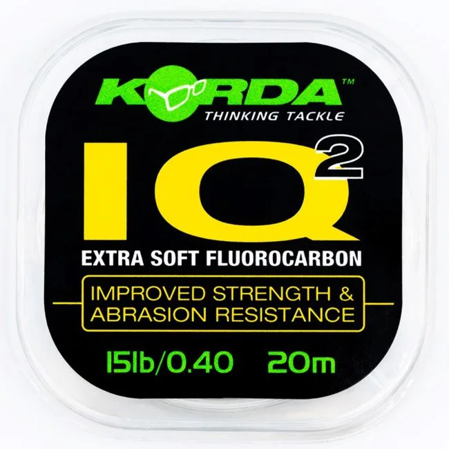 نخ ریسه Korda IQ2 Soft Fluorocarbon سایز ۰.۴۰ میل