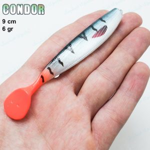 خرید طعمه ماهی ژله ای ۹ سانت CONDOR طرح سوف آبی