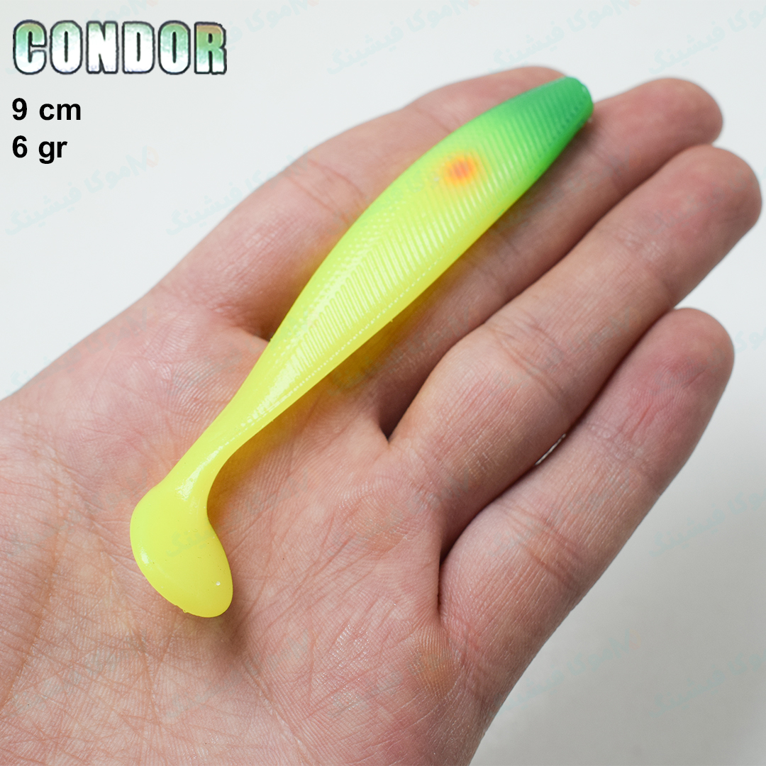 condor-9cm-6gr-green-head-2 خرید طعمه ماهی ژله ای ۹ سانت کوندور طرح کله سبز 130 موکافیشینگ