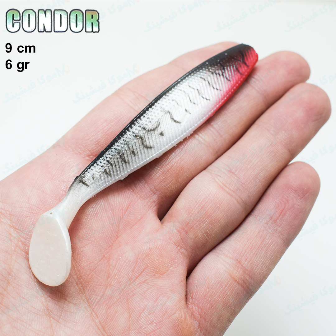 condor-9cm-6gr-white-zinger-2 خرید طعمه ماهی ژله ای ۹ سانت کوندور طرح تایگر سفید CONDOR 094
