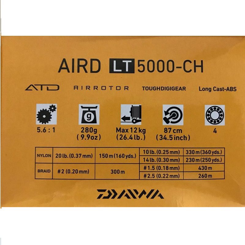 daiwa-aird-lt5000-ch-4 خرید چرخ دایوا ایرد Daiwa Aird 18 LT5000-CH از موکافیشینگ