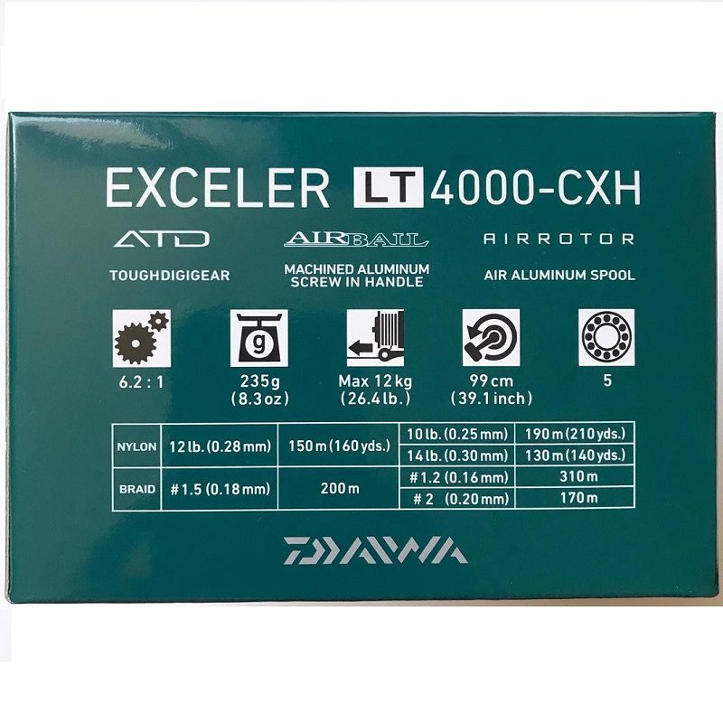 daiwa-exceler-lt4000-cxh-5 خرید چرخ دایوا اکسلر Daiwa Exceler 20 LT4000-CXH از موکافیشینگ