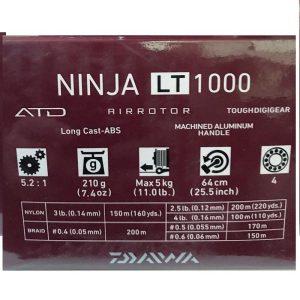 خرید چرخ ماهیگیری دایوا نینجا Daiwa Ninja 18 LT1000