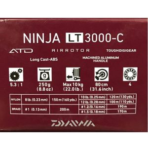 خرید چرخ ماهیگیری دایوا نینجا Daiwa Ninja 19 LT3000-C